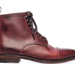 N.d.c. Made By Hand STANLEY LACE-UP BOOT | Oxblood "Close Cart"