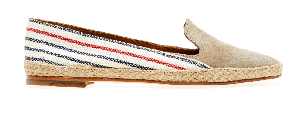 N.d.c. Made By Hand Cannes Softy/Linen | Antilop/Redbluestripe Espadrille L