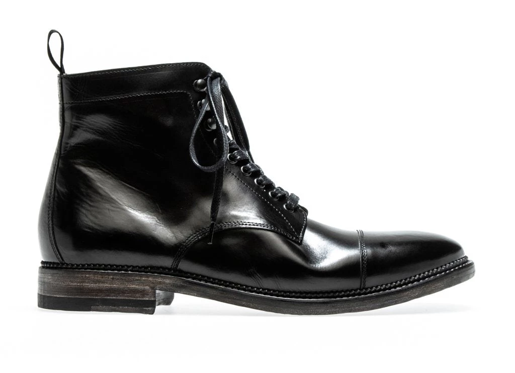 N.d.c. Made By Hand "Close Cart" STANLEY LACE-UP BOOT | Nero